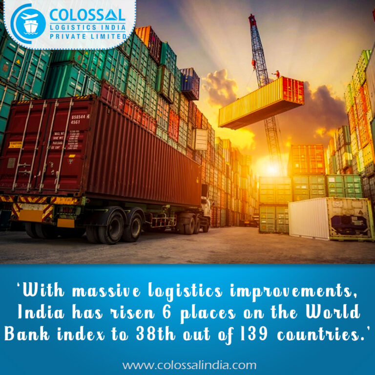 With massive logistics improvements, India has risen 6 places on the World Bank index to 38th out of 139 countries.